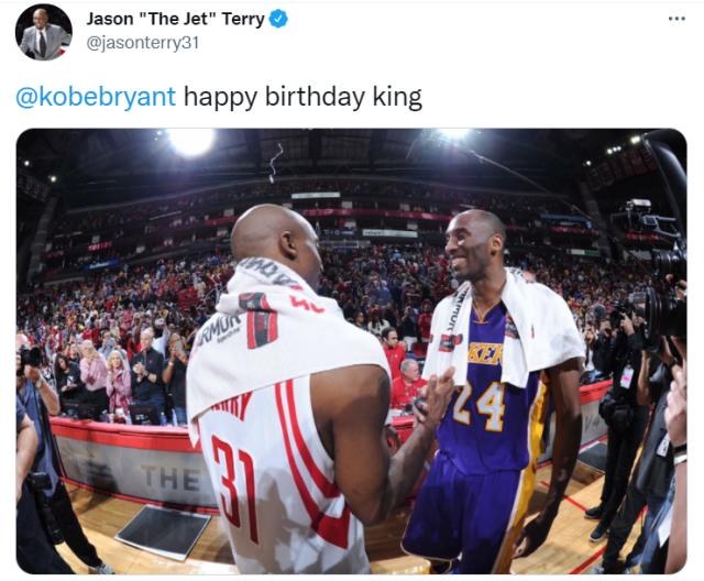 开云APP-大加索尔领衔众球星送上祝福：43岁生日快乐，科比